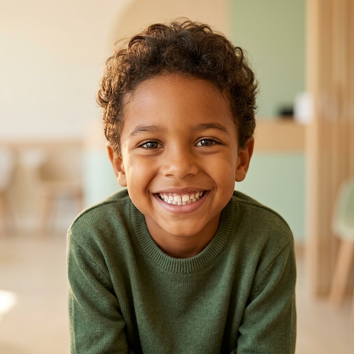 Retrato de niño sonriendo - OrthoEstetic Studio